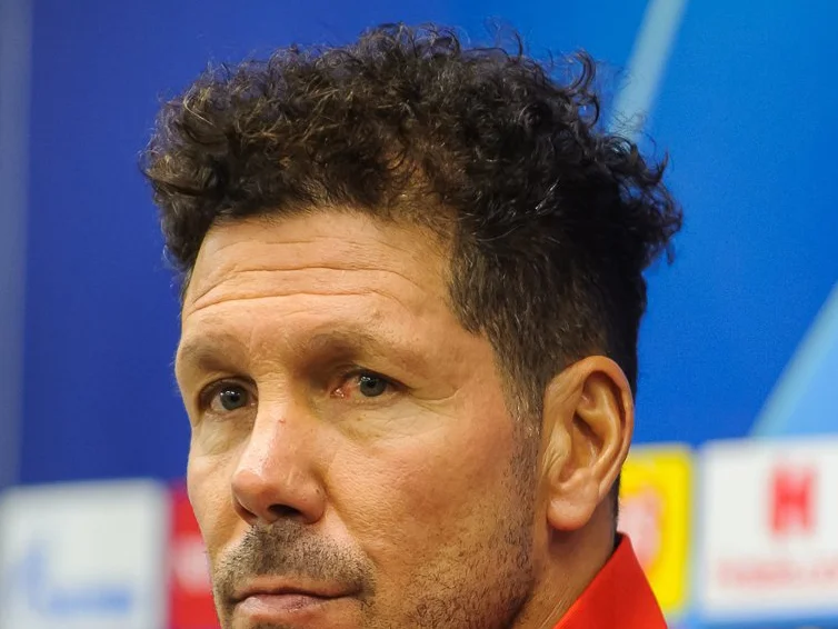 Diego Simeone, argentinsk fotbollstränare och huvudtränare för Atlético Madrid