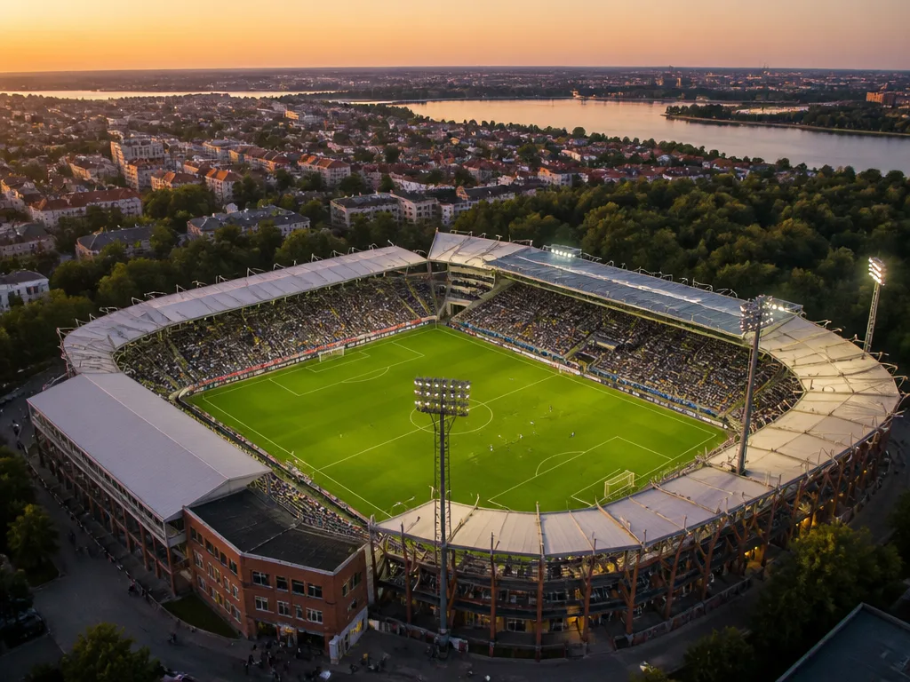 Allsvenskan 2026 — fotbollsstadion fyllt med supportrar under en sommarmatch